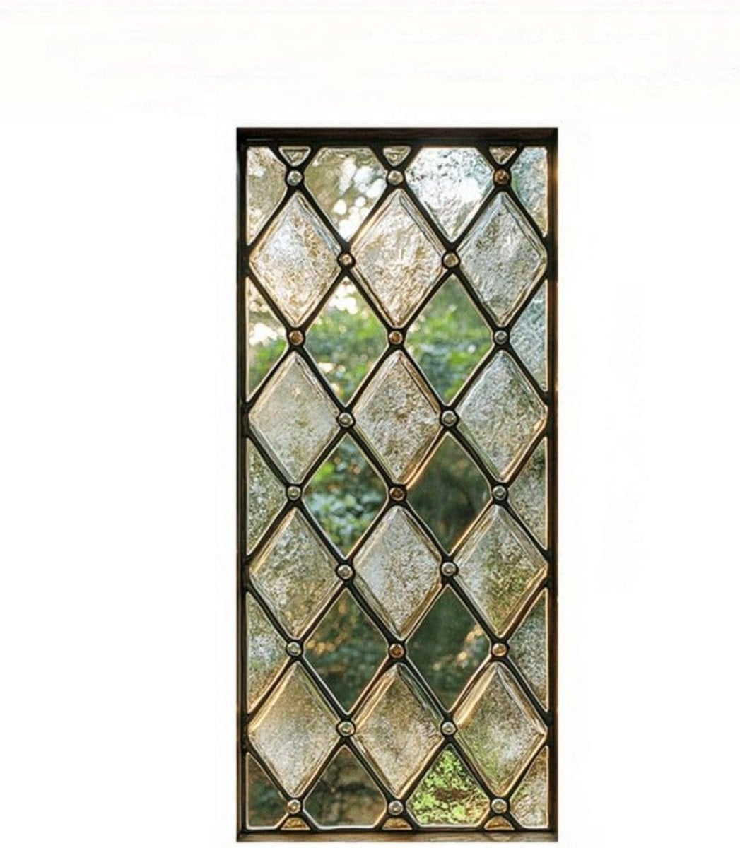 Set van 2 transparante statische raamfolies van PVC voor woonkamer, slaapkamer, badkamer en keuken - 45 x 100 cm