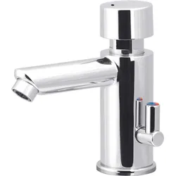 Neuesbad Serie 650 Selbstschluss Waschtischarmatur mit Temperaturregelung, Chrom NB1DEBBH029R1