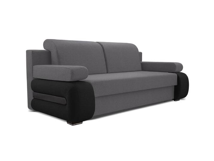 Sofa GLORIA Grau/schwarz (Bahama 35 + Bahama 36)