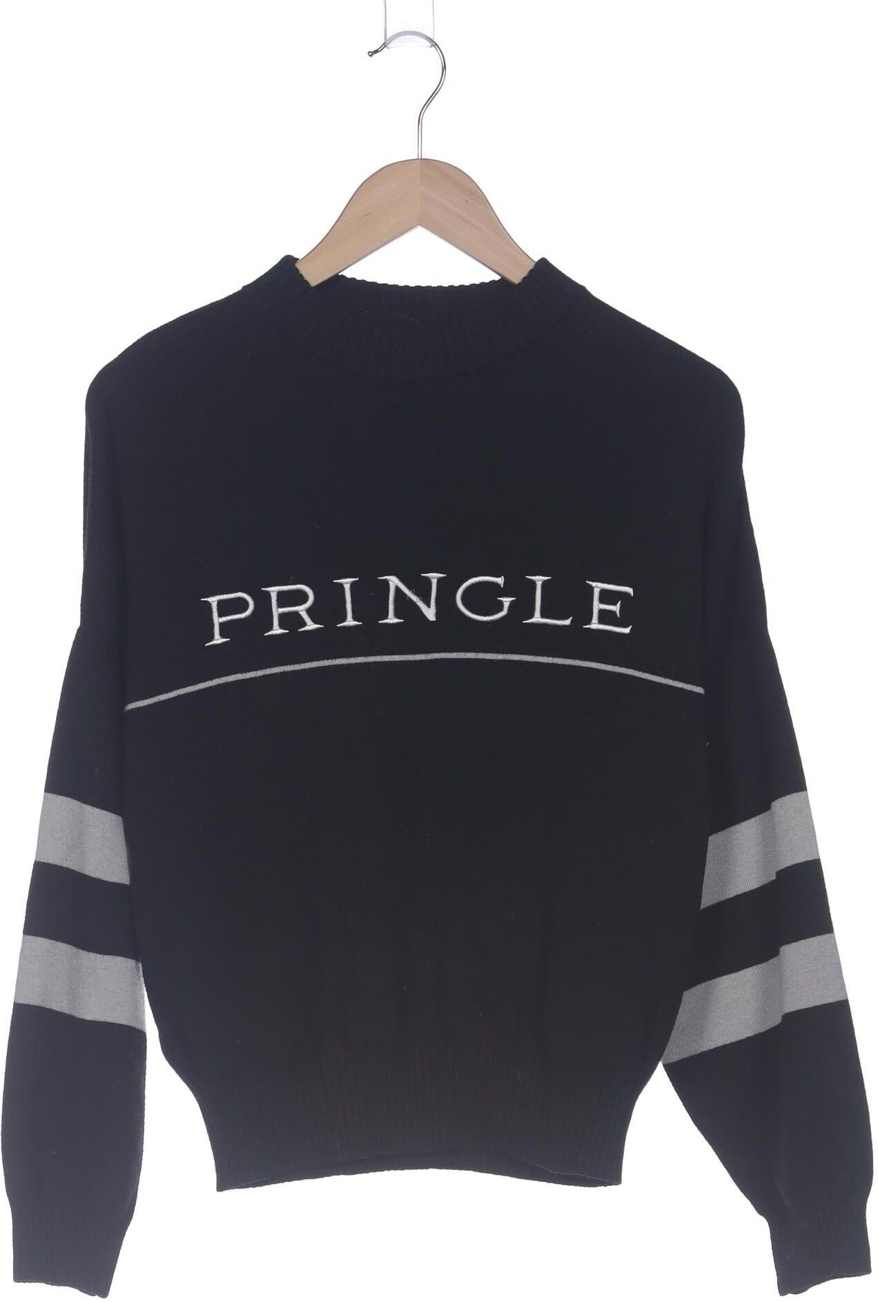 Pringle of Scotland Damen Pullover, Schwarz, Gr. S, Synthetik / Wolle - Second Hand