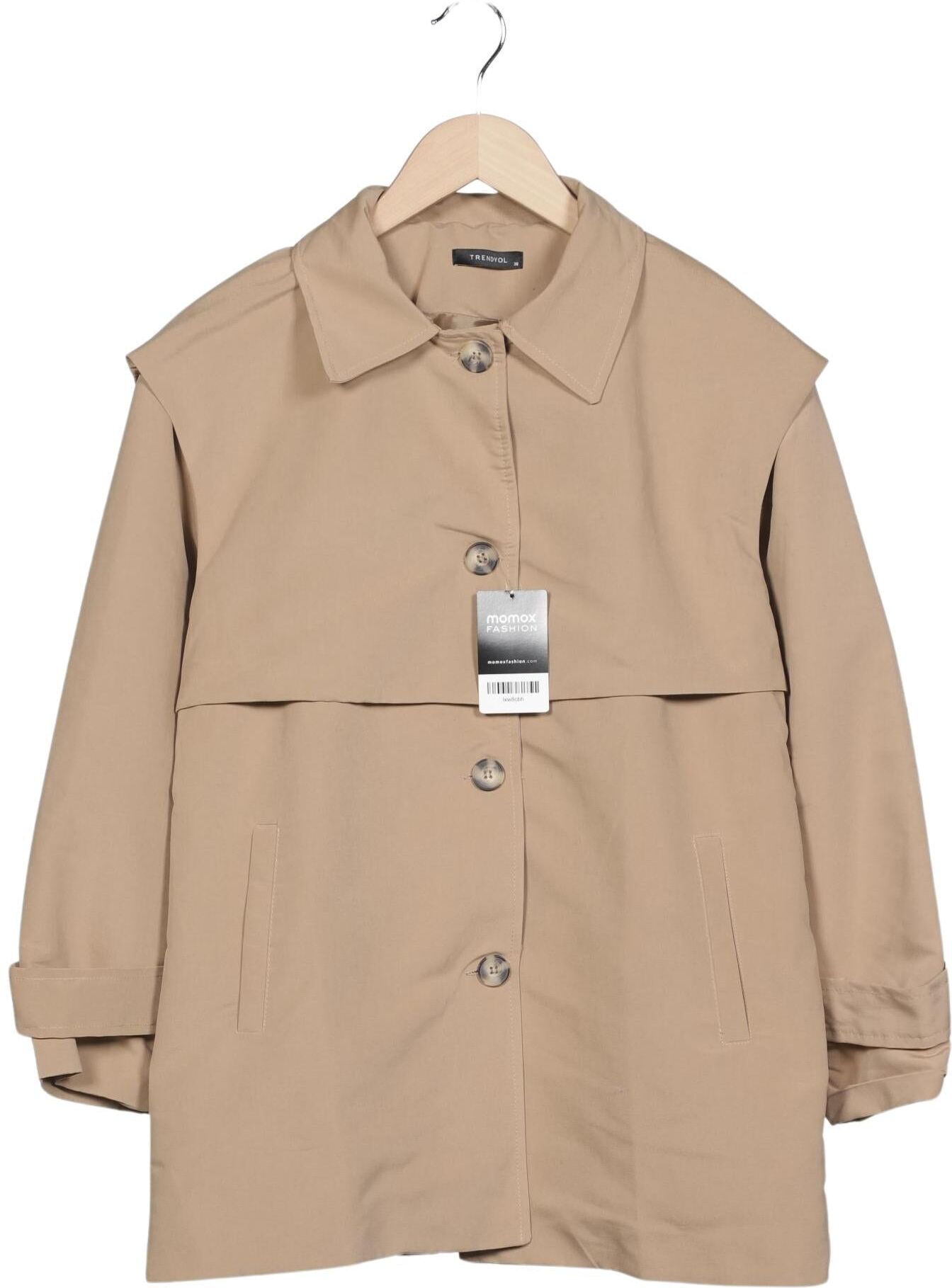 Trendyol Damen Mantel, Beige, Gr. EU 36, Synthetik - Second Hand