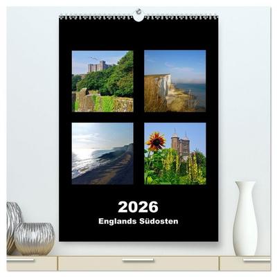 Englands Südosten 2026 (hochwertiger Premium Wandkalender 2026 DIN A2 hoch), Kunstdruck in Hochglanz