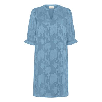 Midikleid CREAM "Damen Kleid CRYana", Damen, Gr. 40, N-Gr, blau (blau heaven), Obermaterial: 100% Polyester PES., Kleider Midikleid