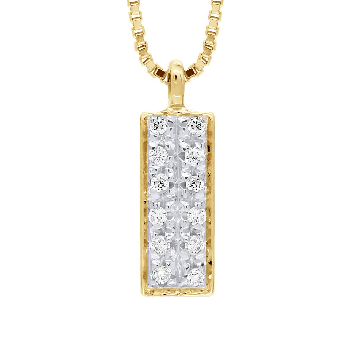 PAVING Ketting Diamonds 0.040 Cts Yellow Gold