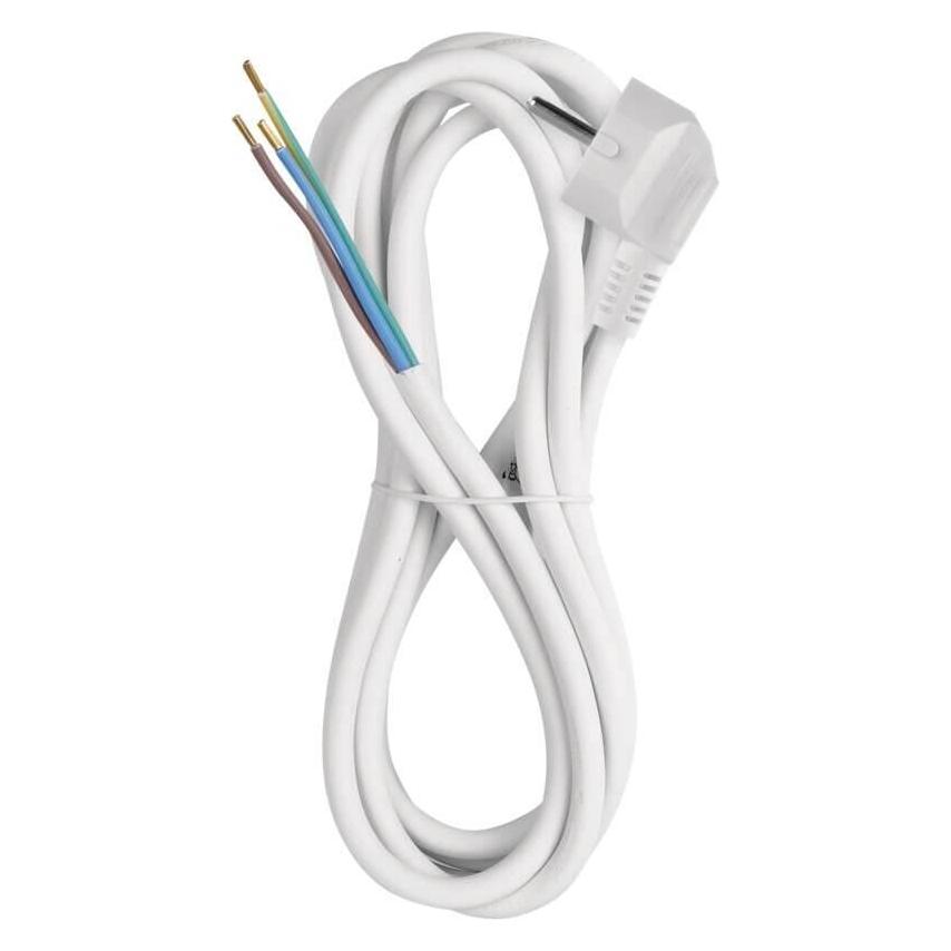 Emos Netzkabel PVC 3x 1,5mm2, 3m, weiss (3 m) (2413230132)