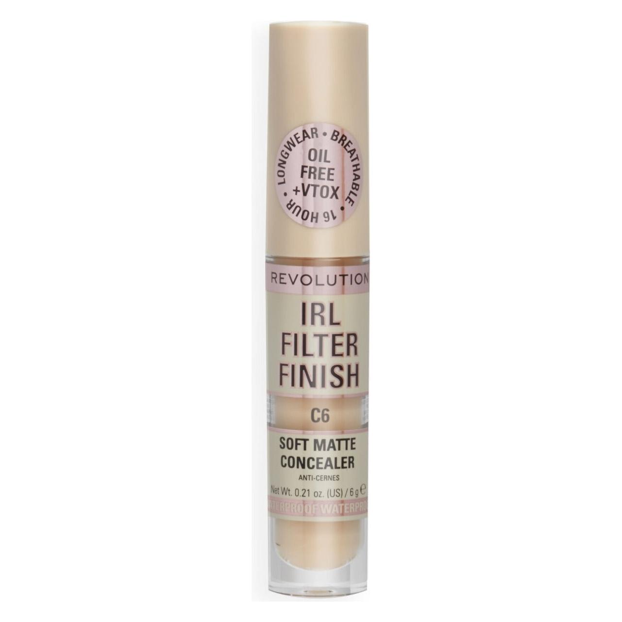 I Heart Revolution Makeup Revolution IRL Filter Finish Concealer Medium to Full Coverage 6g C6 (C6) (42564724)