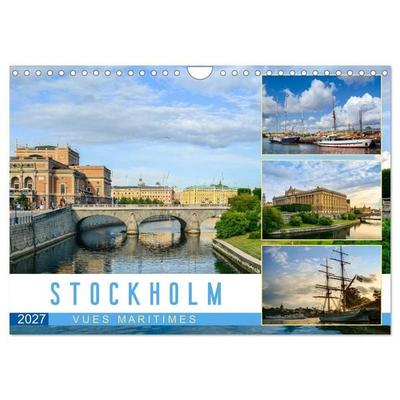 Stockholm - Vues maritimes (Calendrier mural 2027 DIN A4 vertical), CALVENDO calendrier mensuel