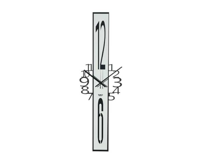 Arti & Mestieri Jody - Montre Design 100% fabriquée en Italie - en Fer\, 23 x 75 cm (Noir et Blanc marbre)
