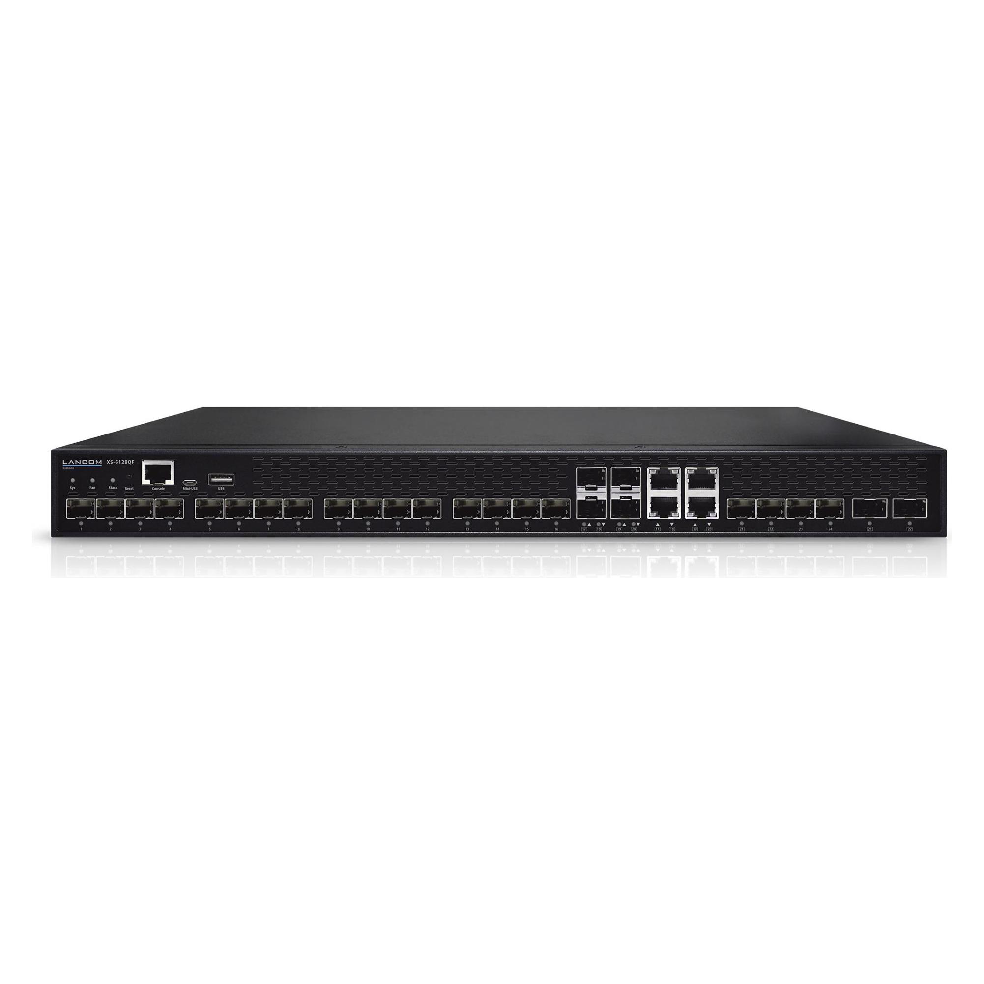 Lancom Systems XS-6128QF L3 24xSFP+ davon 4xSFP+Combo & 4xSFP28 (24 Ports) (61860)