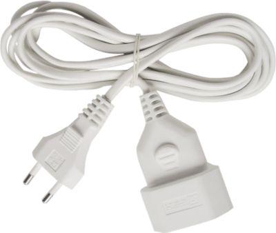 Brennenstuhl Verlängerungskabel, 5 Meter, Kunststoff, Euro-Stecker, Euro-Kupplung, weiß