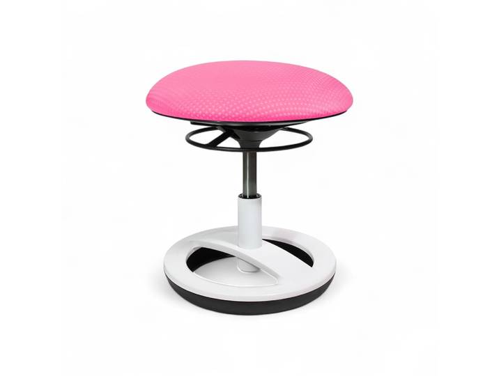 Kinderhocker Topstar Sitness Bobby Pink/Weiss, Gummi, Dynamisches Sitzen - optimal für gesundes Sitzen