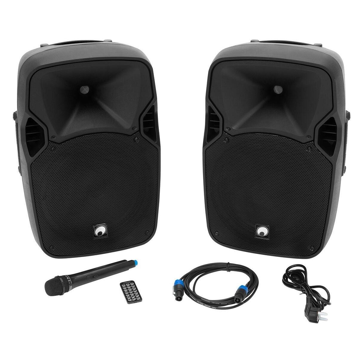 Omnitronic Set XFM-212AP + Boxenhochständer MOVE MK2 (Aktiv, Passiv, 1x 150 W) (20000564)
