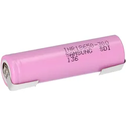 Samsung INR18650-30Q 18650 Akku 3,6V 3000mAh 15A mit U-Lötfahne