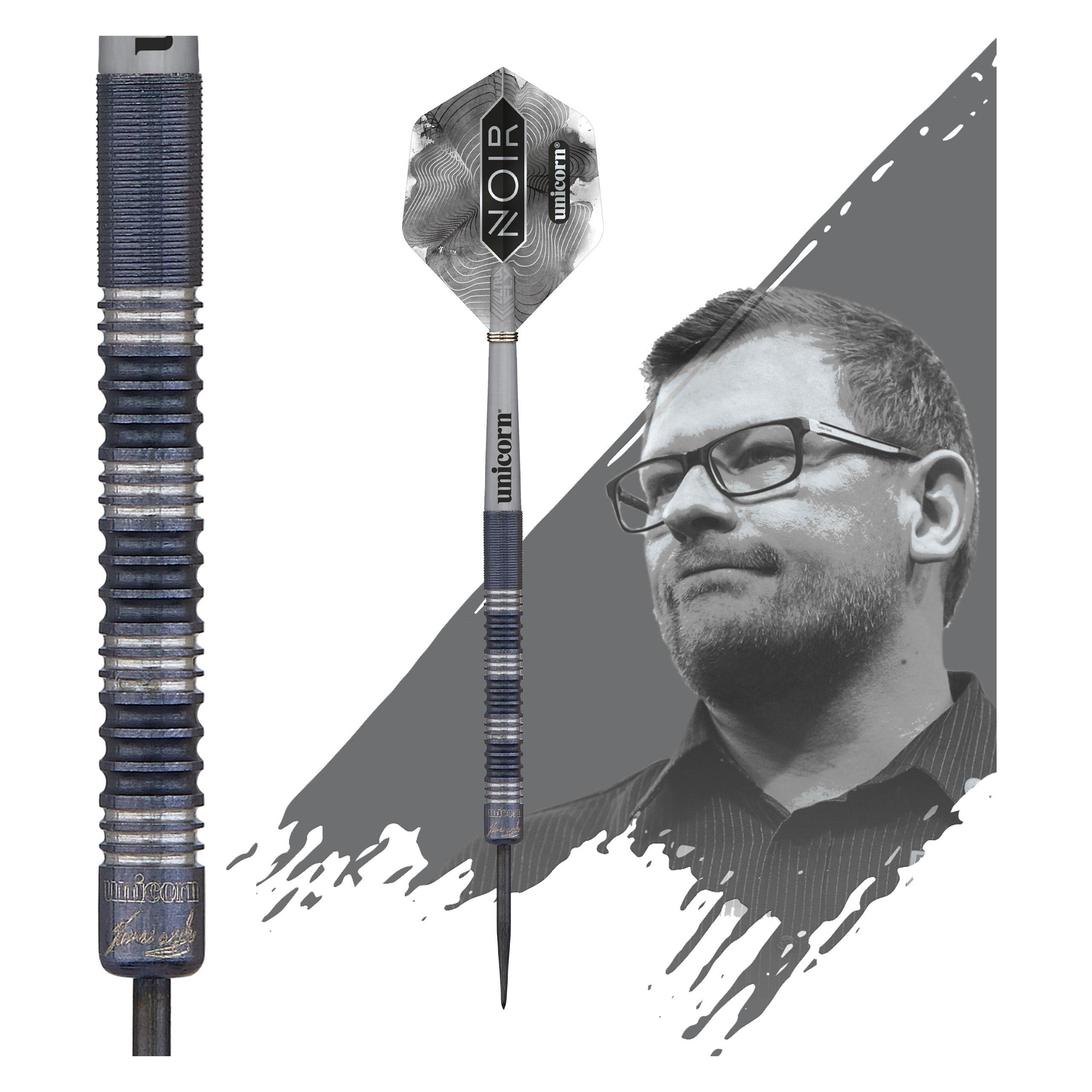 Unicorn NOIR James Wade Steel Dart Presentation Box 1 Satz (21 g) (27861)
