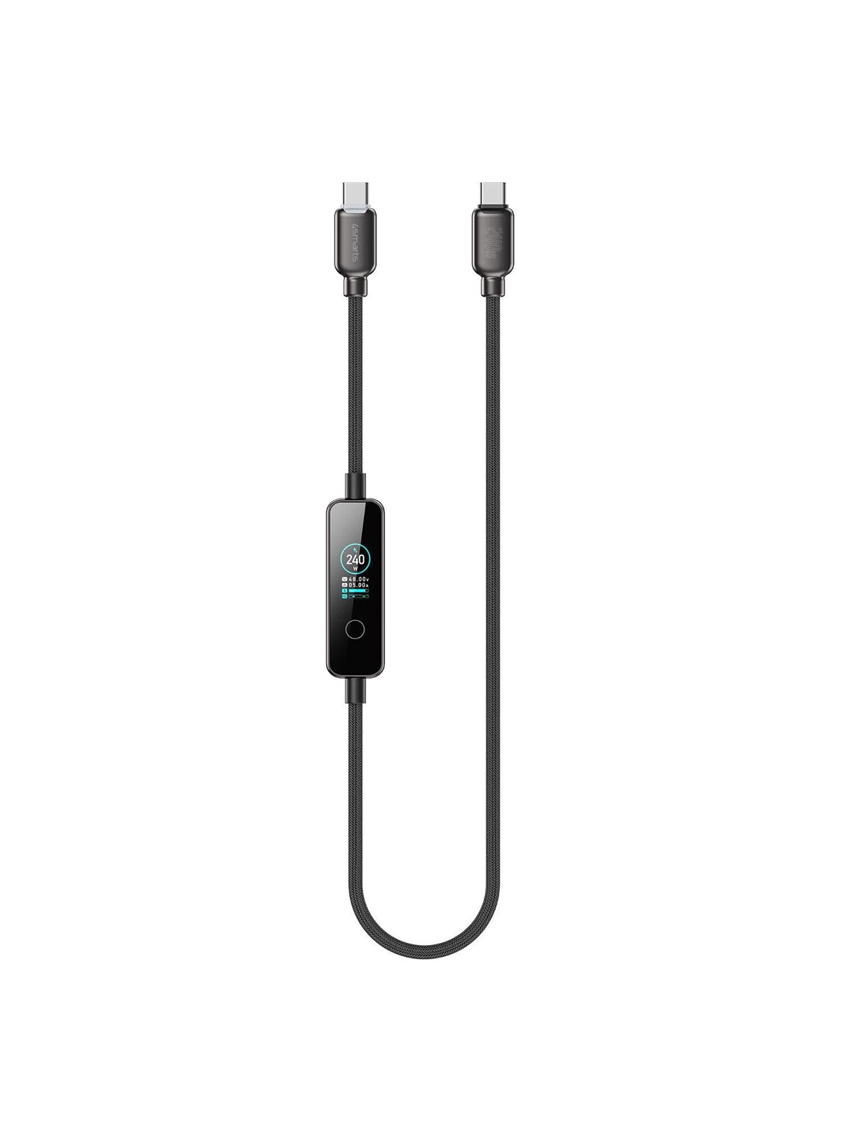 4smarts USB-C Cable ScreenCord 240W 1.2m - Black