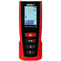 Sola, Laserentfernungsmesser, METRON 60 BTI Afstandsmeter in tas - Bluetooth - 60m - IP54 (60 m, Laserentfernungsmesser)
