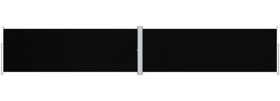 Sichtschutzschirm 180x1000 cm schwarz - Verlängerbar für Garten, Terrasse und Balkon