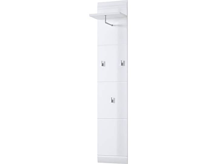 GERMANIA DIE MÖBELMACHER Panneau de vestiaire 3526-84 GW-Adana\, en Blanc Brillant avec fraisage de rainures\, 30 x 152 x 23 cm (l/h/p)
