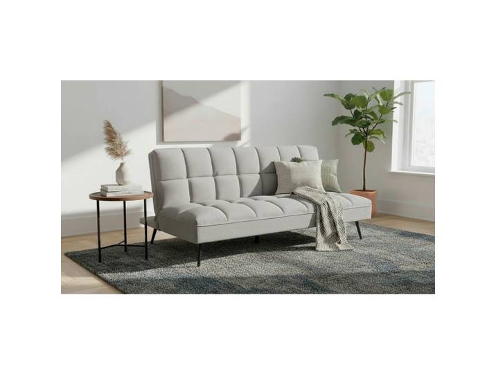 Mid.you Schlafsofa Pur, Grau, Metall, 178x84x98 cm, Liegefunktion, Wohnzimmer, Sofas & Couches, Schlafsofas, Klappsofas
