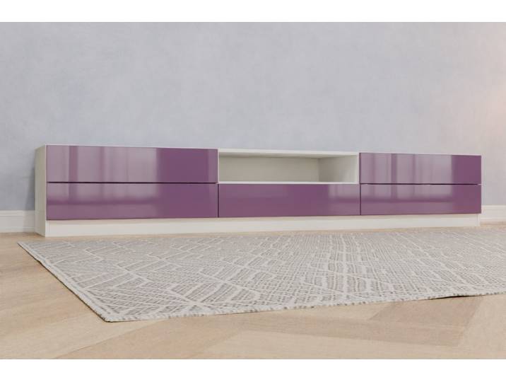 TV-Board nach Maß - RAL 4001 Rotlila - 46x270x52cm - Individuell konfigurieren