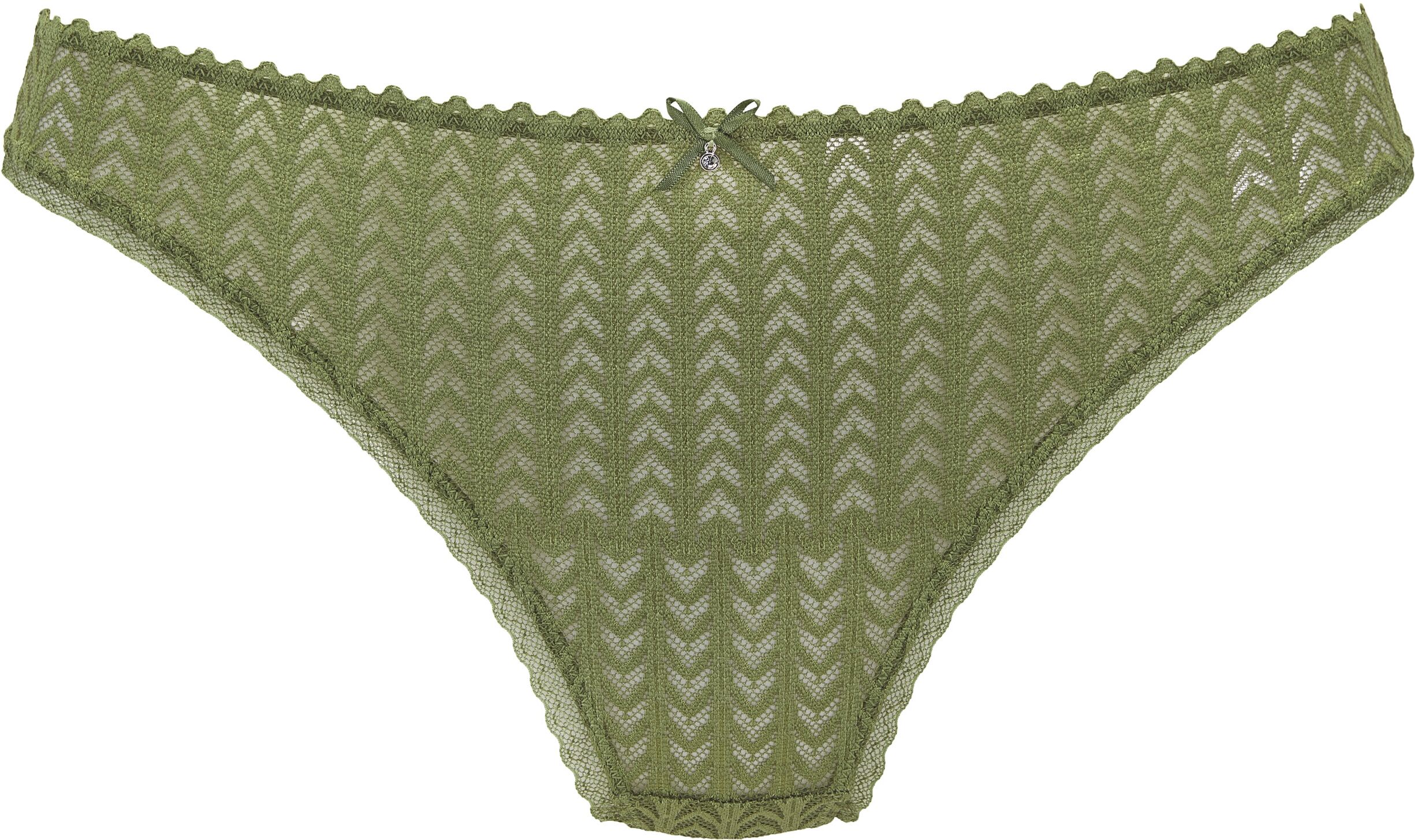 String S.OLIVER "Lilou", Damen, Gr. 44/46, grün (olive), Spitze, Obermaterial: 90% Polyamid, 10% Elasthan, Unterhosen String, aus feiner Spitze in dezent transparenter Optik olive 44/46