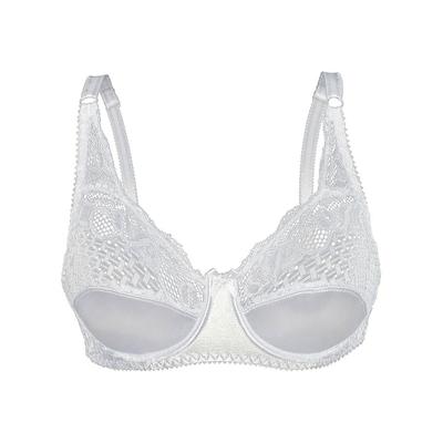 Bügel-BH SASSA "Bügel BH Basic", Damen, Gr. 85, Cup B, weiß, Spitze, Obermaterial: 95% Polyamid PA. 5% Elasthan EL., BHs Bügel-BH