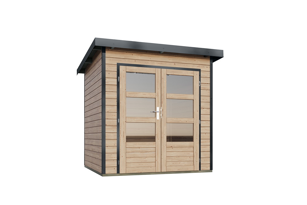 KARIBUHOLZT GH Pluto 1 A natur 204x204x230 anthrazit 16988320
