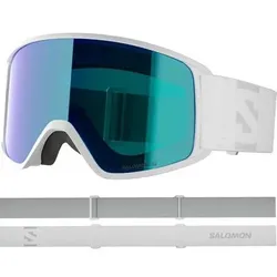 SALOMON Herren Brille GOGGLES FORCE White/Univ Mid BLUE, Größe ONE SIZE in Blau Blau