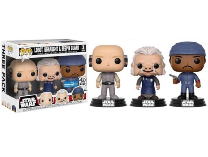 Funko Star Wars: Lobot, Ugnaught, Bespin Guard - Vinyl Figures 3-pack 10cm