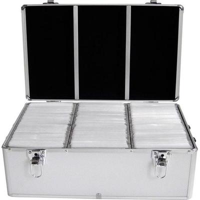 MediaRange CD Koffer 500 CDs/DVDs/Blu-rays Aluminium Silber 1 St. (B x H x T) 44.7 x 18 x 30 cm BOX77