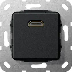 Gira HDMI Gender Changer schwarz matt 566910