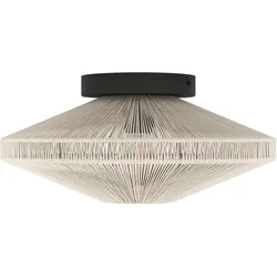 EGLO, Deckenleuchte, Deckenleuchte LB24 MIDSUMER E27 max 40W Textil (E27)