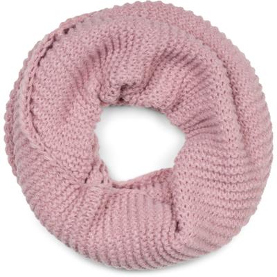 Loop STYLEBREAKER "Strick Loop Wellenmuster", Damen, rosa (altrose), Obermaterial: 100% Polyacryl PAN., Modisch, Modetücher Loop