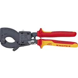 Kabelschneider KNIPEX Ratschenprinzip Länge: 250mm