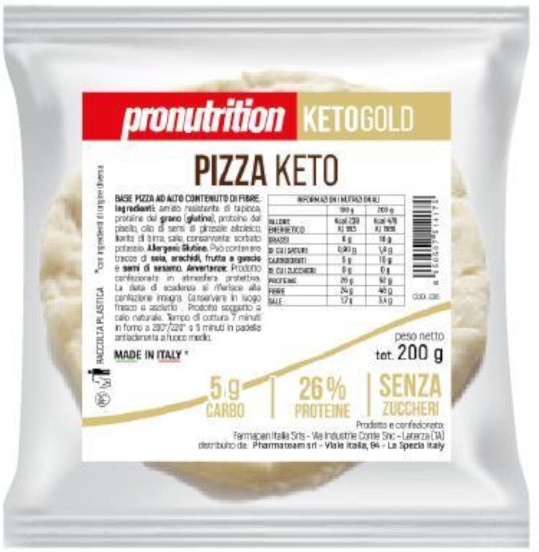 PRONUTRITION Base Pizza Keto 200 G 