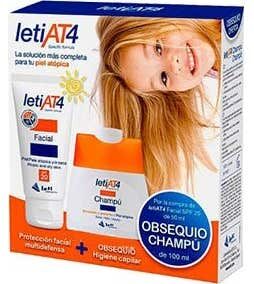LetiAT4 crema emoliente 200ml + obsequio champú 100ml