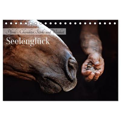 Seelenglück Kalender - Pferde - Charakter, Stärke, Weisheit (Tischkalender 2026 DIN A5 quer), CALVENDO Monatskalender