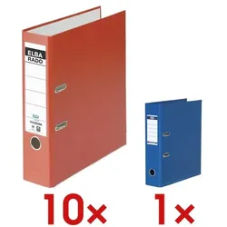Elba 10x Ordner »rado brillant« 10002261 inkl. 1x Ordner »Strong-Line« rot, 8x31.8x28.5 cm