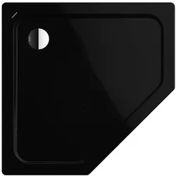 Kaldewei CORNEZZA Duschfläche, 1000x1000 mm, schwarz, Perl-Effekt, Antislip