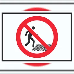 HB-Druck Rasen betreten verboten Schild Symbol A6 (105x148mm)