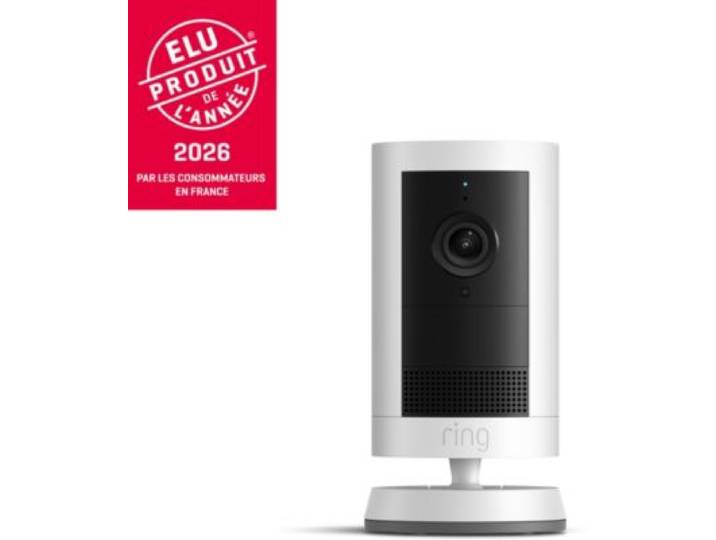 Ring - Caméra De Surveillance Cam Plus - Blanche
