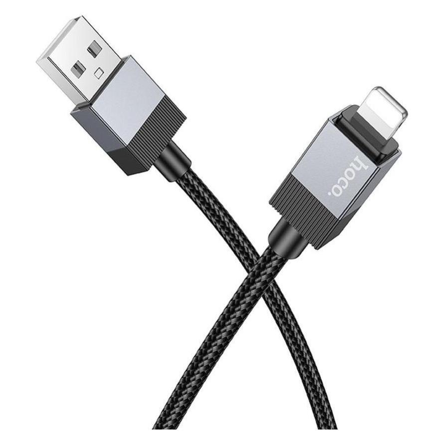Hoco Cable Cable USB A to Lightning 2,4A 1 m X110 black (1 m, USB 2.0) (54561467)