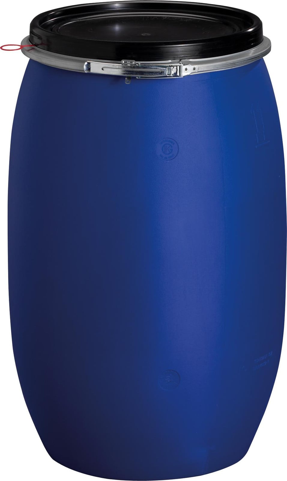 GRAF kunststof wijdmond vat 220 L blauw voedselveilig met UN-markering