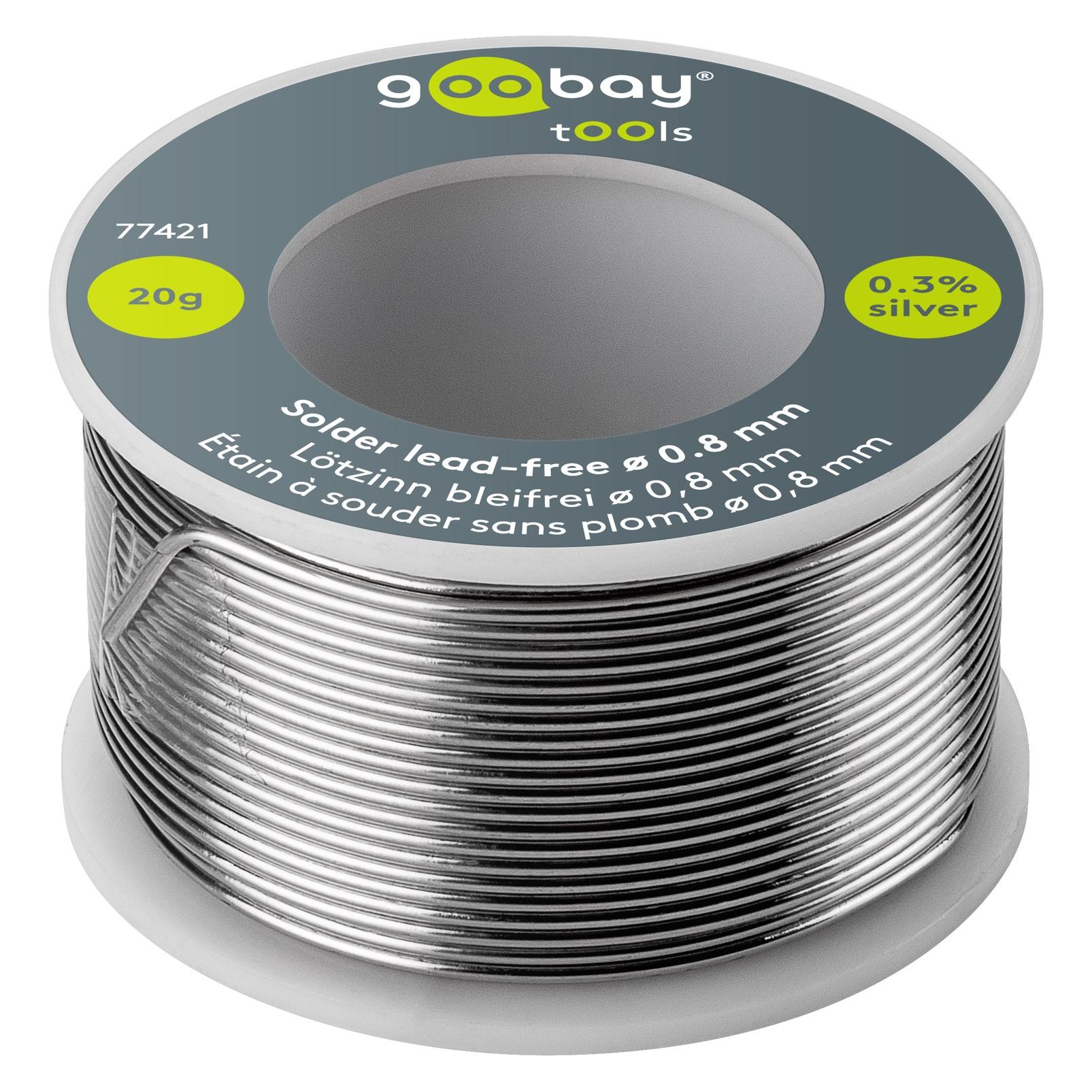 Goobay Lötzinn bleifrei, ø 0,8 mm, 20 g (Lötzinn) (77421)
