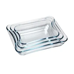 SIMAX Brat- und Backschalenset   , transparent/klar , Glas