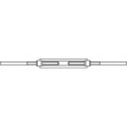 TOOLCRAFT 136603 Spannschloss mit 2 Anschweißenden M42 Stahl galvanisch verzinkt DIN 1480 1 St.