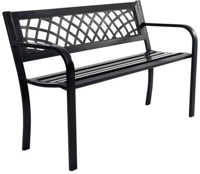 Costway Bench Deck with Steel Frame for outdoor