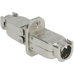 Delock Verbinder für Netzwerkkabel Cat.6A STP werkzeugfrei zum Einbau