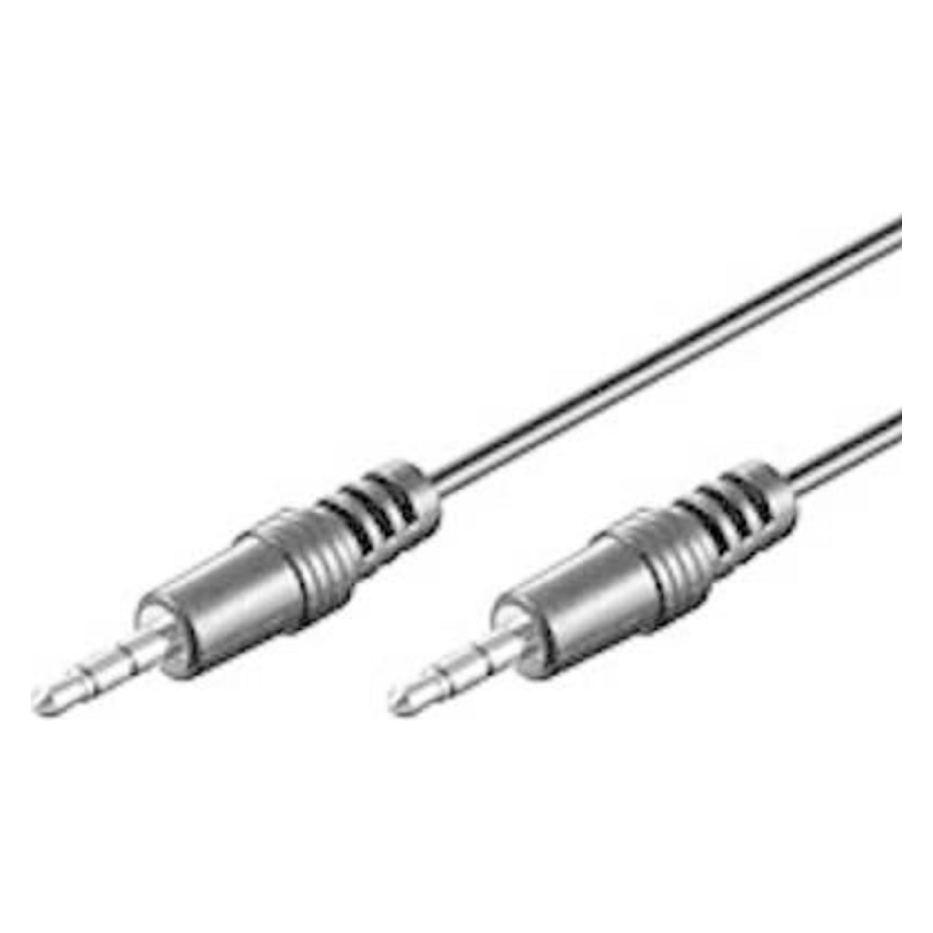 MediaRange Audiokabel Klinkenstecker (1 m, AUX Kabel) (MRCS140)