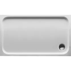 Duravit D-Code Duschwanne, 1200x700mm, Rechteckig, Einbauversion, 720094000000000, Farbe: Weiß